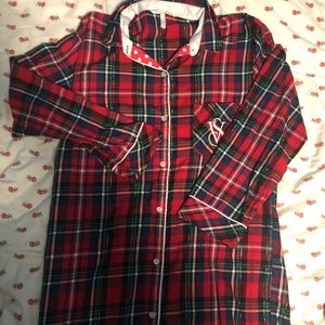 Victorias Secret plaid Flannel sleep top